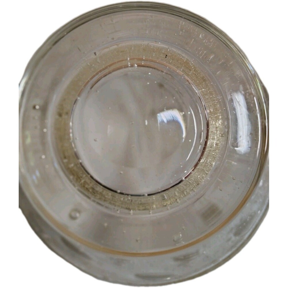 Vintage Hand Blown Bubble Glass Footed Bowl 8" Round 4" Tall - Picture 3 of 13